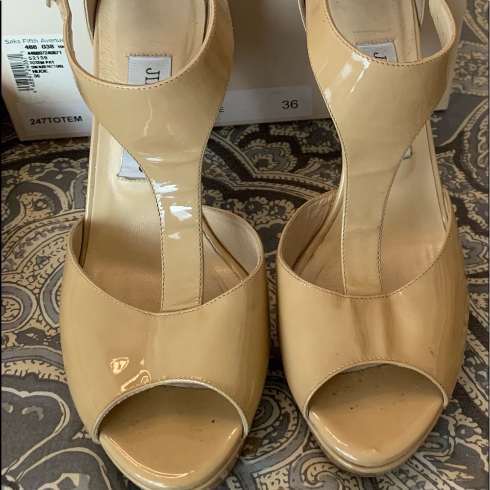 Jimmy Choo Totem Patent Sandals